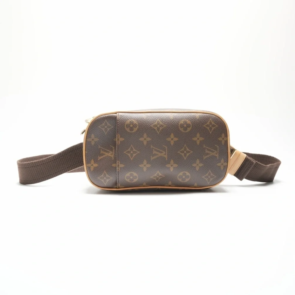 LOUIS VUITTON Brown Monogram Pochette Shoulder Bag